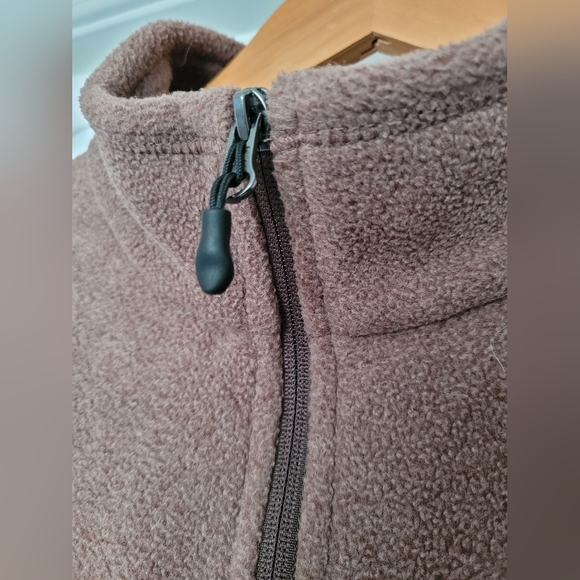 Amazon Essentials Men's Polar Fleece Knit Jacket Full Zip Biege Heather Large - Picture 6 of 15